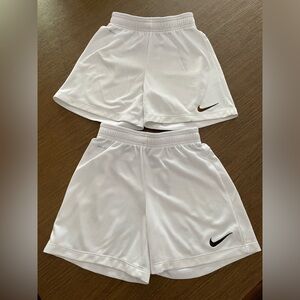 Nike bundle of 2 White Athletic Shorts size S